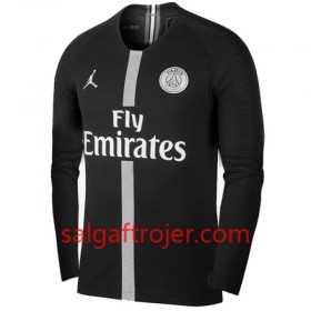 Paris Saint-Germain Fodboldtrøjer Jodan Sort 3. sæt 2018/19 Langærmet